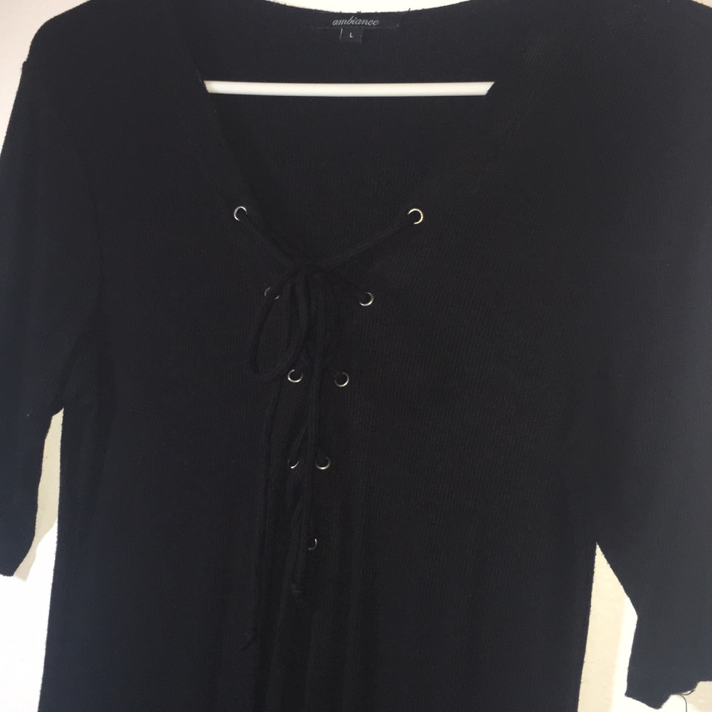 Crisscross tee dress